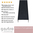 U-Profil 0,8mm Alublech Schwarz matt RAL9005 Struktur